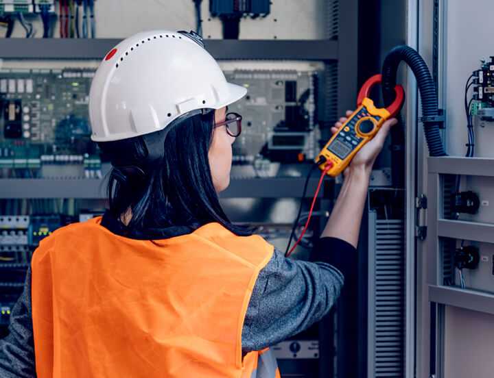 Electrician working